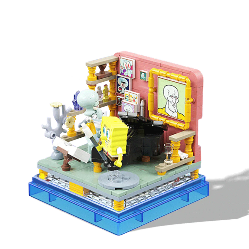 SpongeBlock World Blind Box Series - Full Town Set