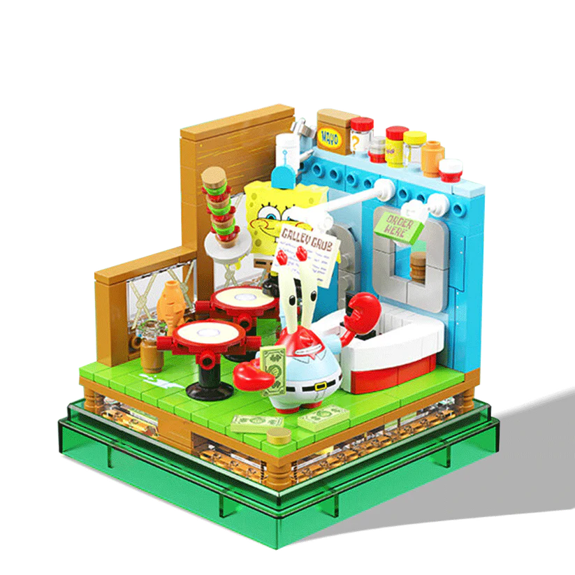 SpongeBlock World Blind Box Series - Full Town Set