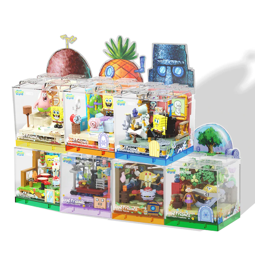 SpongeBlock World Blind Box Series - Full Town Set