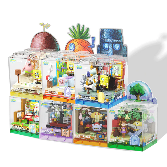 SpongeBlock World Blind Box Series - Full Town Set